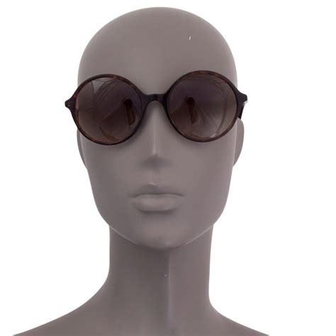 CHANEL brown tortoise ROUND Sunglasses 5391